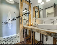 Load image into Gallery viewer, Handcrafted Custom Rustic Farmhouse  Wood Sliding Barn Door