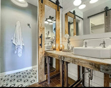 Load image into Gallery viewer, Handcrafted Custom Rustic Farmhouse  Wood Sliding Barn Door