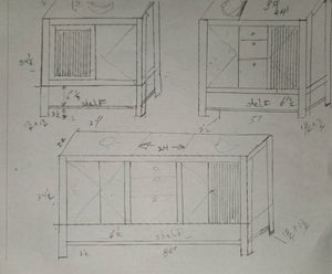 Custom Order for cabinets, Doors & Vanity