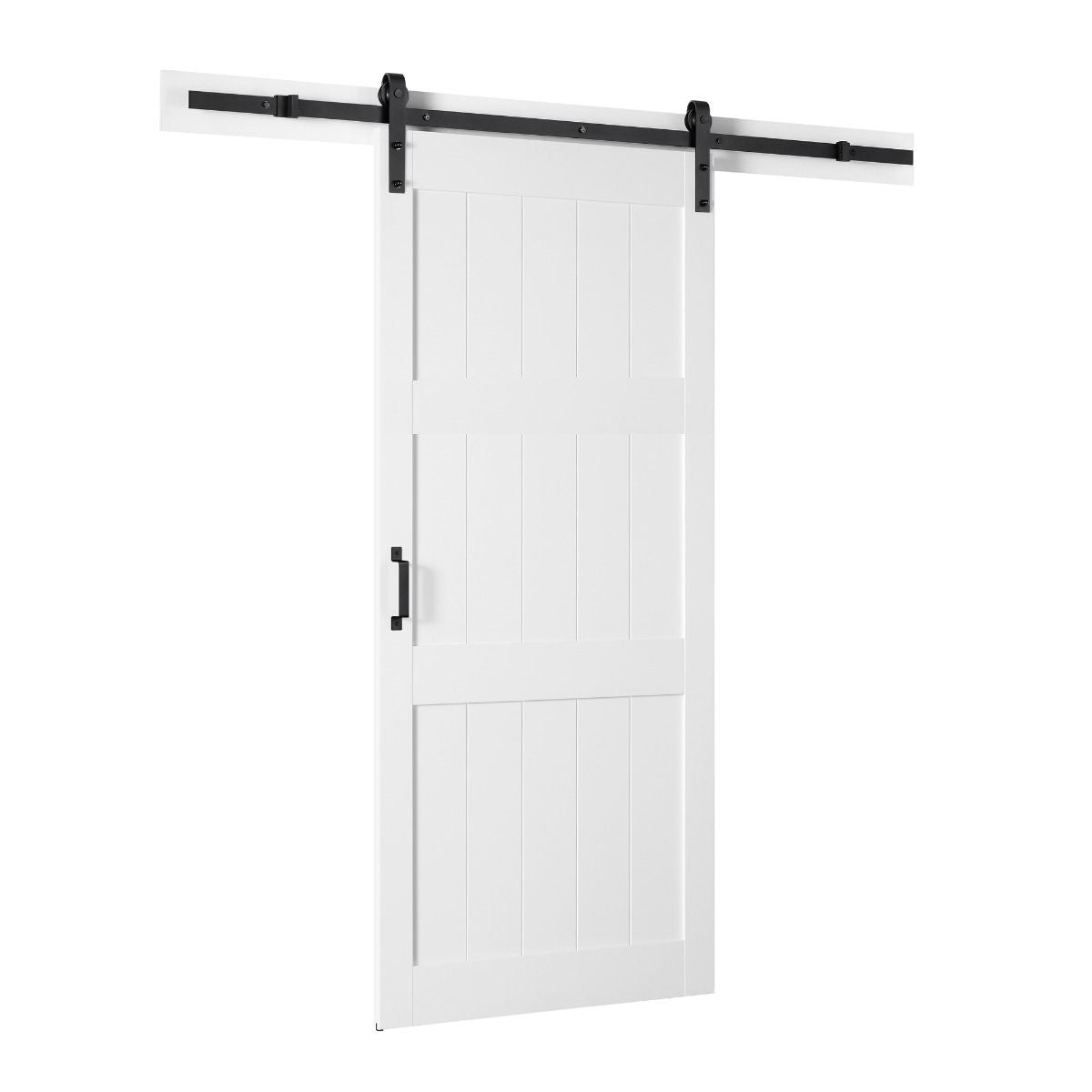 3 Panel Planks Style Modern Farmhouse Sliding Barn Door