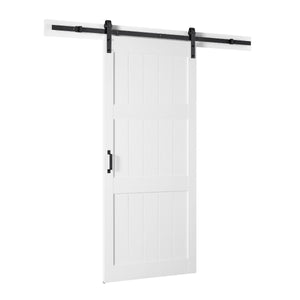 3 Panel Planks Style Modern Farmhouse Sliding Barn Door