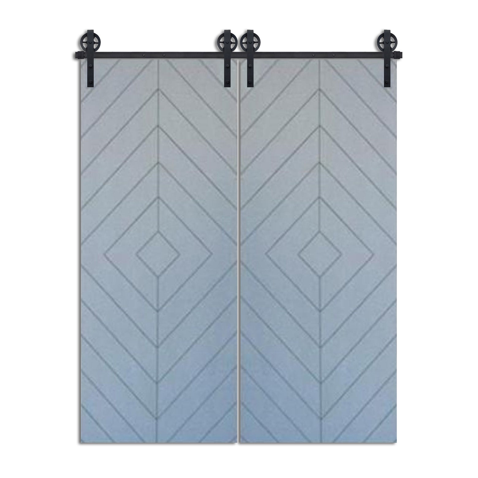 Apamea - Modern Arrow Design Double Barn Door