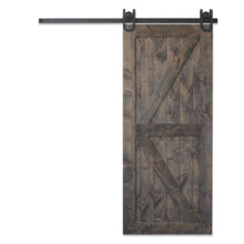 Load image into Gallery viewer, Custom Made Rustic Farmhouse Hardwood Sliding Barn Door