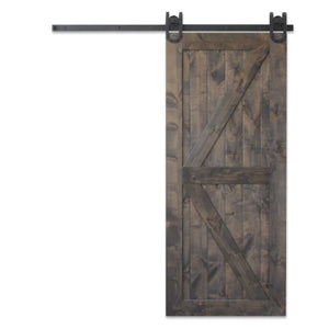 Custom Made Rustic Farmhouse Hardwood Sliding Barn Door