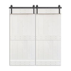 Dionyso - Two Panel Farmhouse Style Double Barn Door