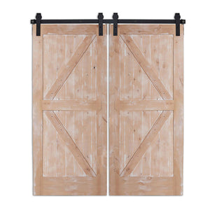 Fearbury - Interior Two Panel Z Design Sliding Double Barn Door