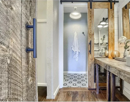 Handcrafted Rustic Farmhouse Sliding ...