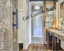 Load image into Gallery viewer, Handcrafted Custom Rustic Farmhouse  Wood Sliding Barn Door