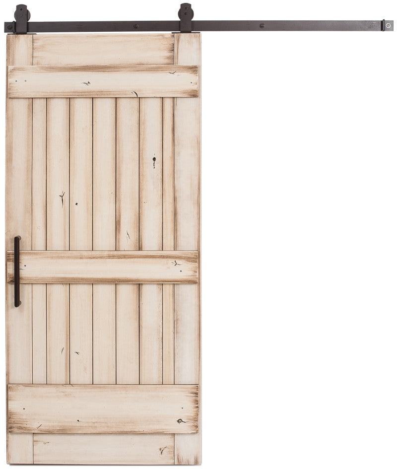 Hares - Custom Made Two Panel Ranch Style Sliding Barn Door