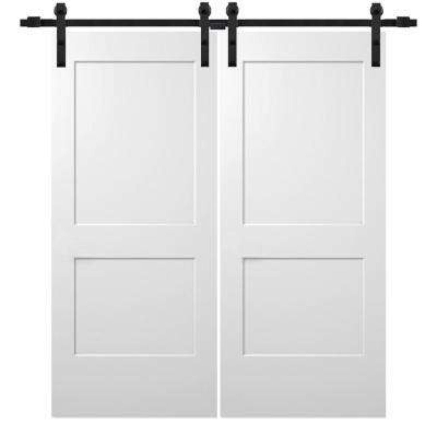 Kingsford - Two Custom Made 2 Panel Classic Modern Farmhouse Sliding Barn Door