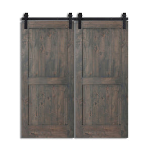 Lutetio - Two Panel Interior Double Sliding Barn Door