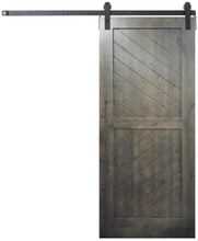 Load image into Gallery viewer, Trudid - Custom Made Rustic Framed Cypress Chevron Stained Farmhouse Sliding Barn Door