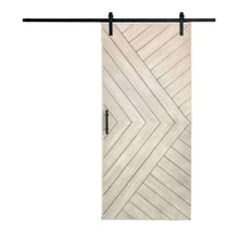 Load image into Gallery viewer, Tugby - Custom Made Chevron Rustic Farmhouse Sliding Barn Door