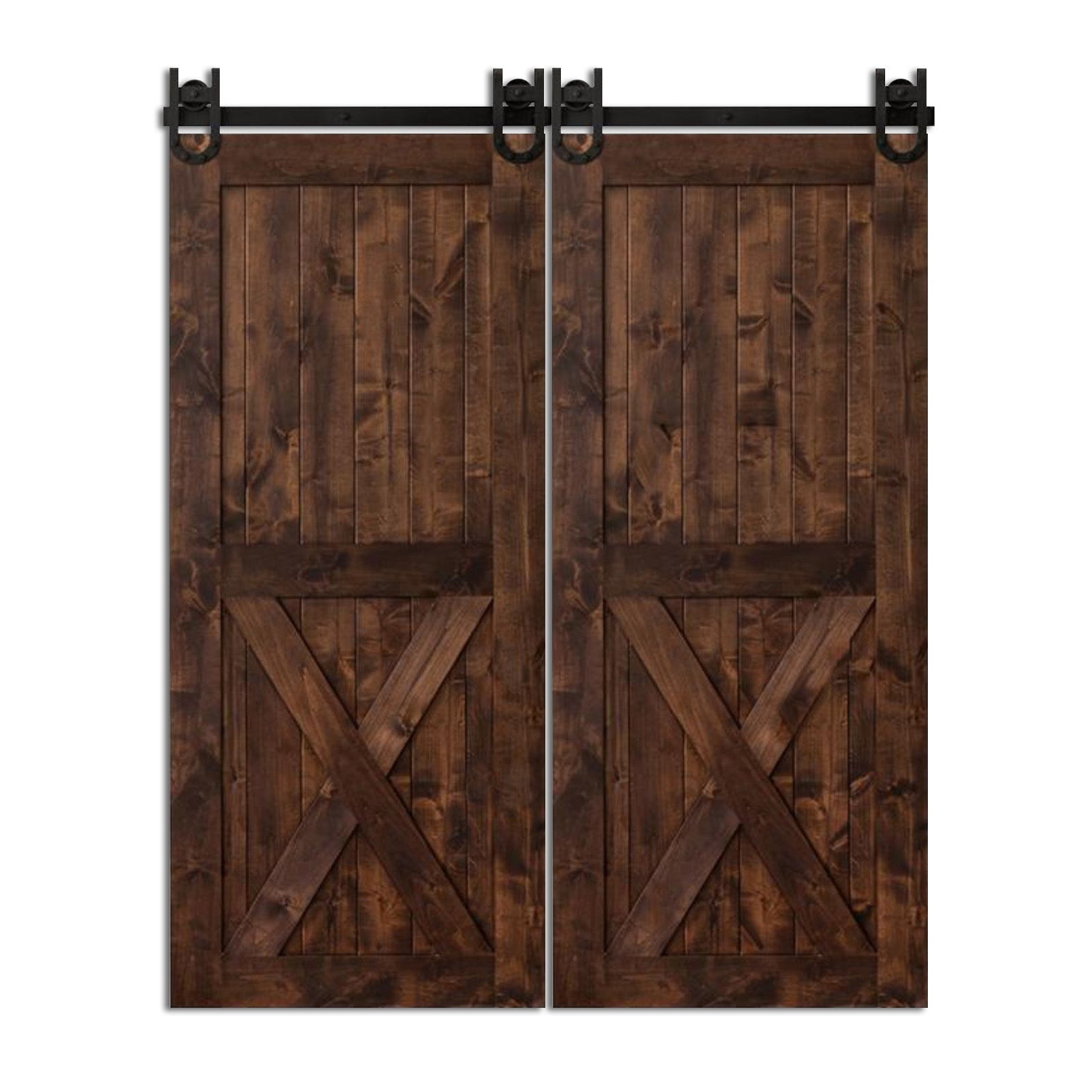 Vollelem - Two Panels X Design Double Barn Door