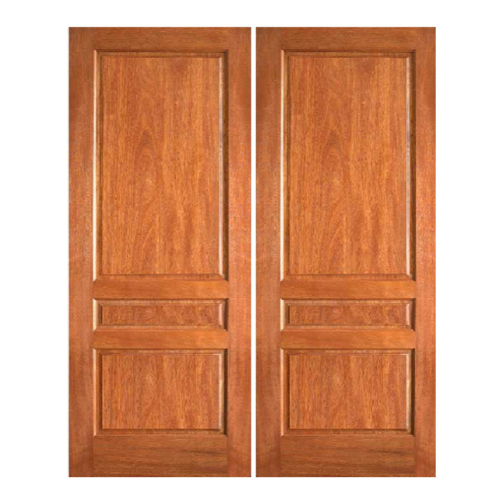 Wymiria - Mahogany Three Panel Design Home Interior Door