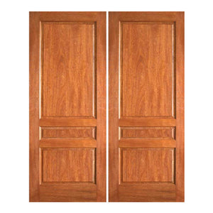 Wymiria - Mahogany Three Panel Design Home Interior Door