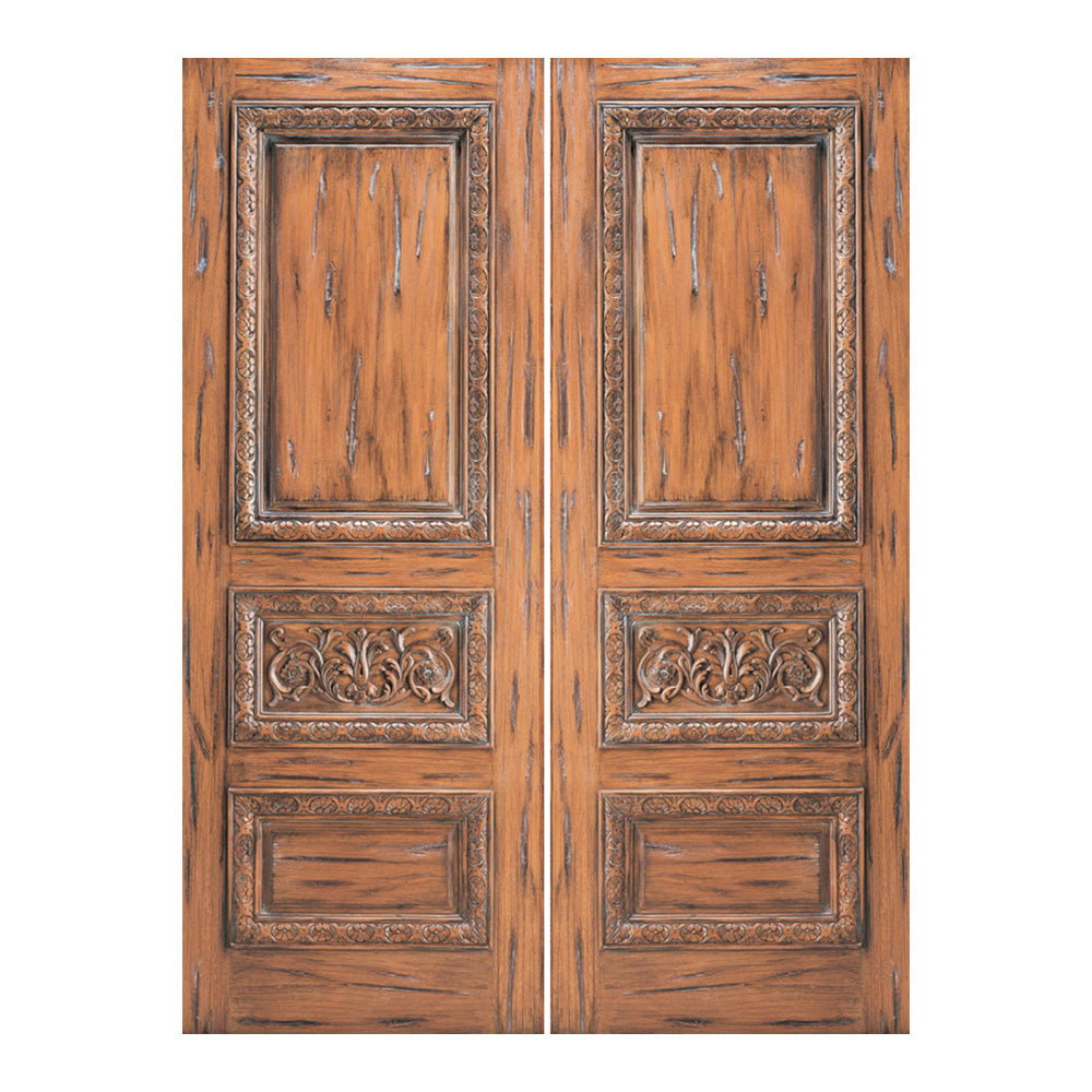Xaeloria - Artistically Carved Mahogany Interior Home Door