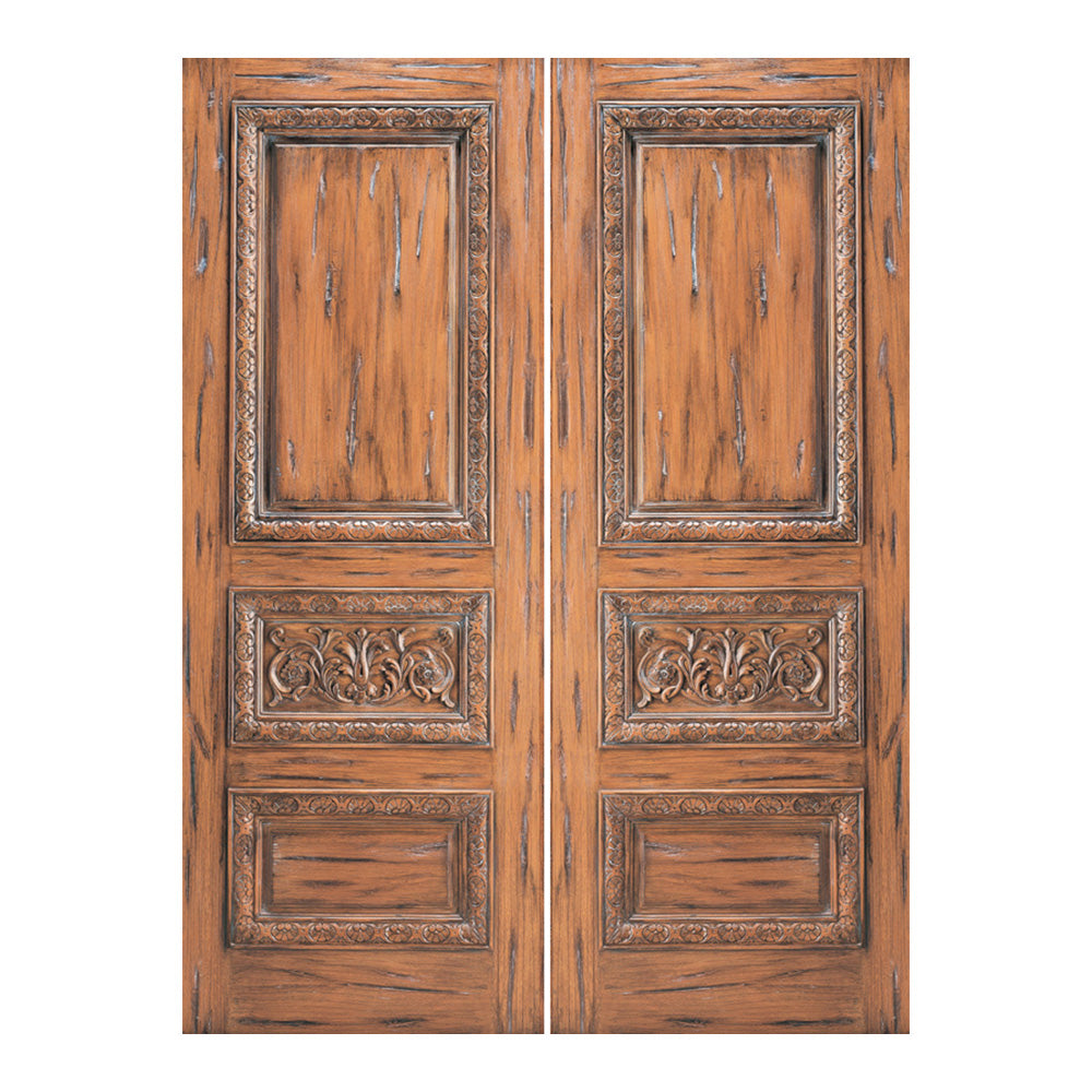 Xaeloria - Artistically Carved Mahogany Interior Home Door