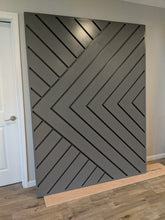 Load image into Gallery viewer, Ropewalker - Custom Made Handcrafted Big Planks Arrow Chevron Door Stained - Cali Custom Build