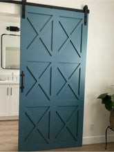 Load image into Gallery viewer, Custom Made Handcrafted Six X Panels Modern Capri Style Sliding Barn Door - Cali Custom Build