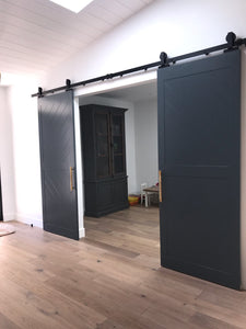 Two Cypress Style Sliding Doors - Cali Custom Build