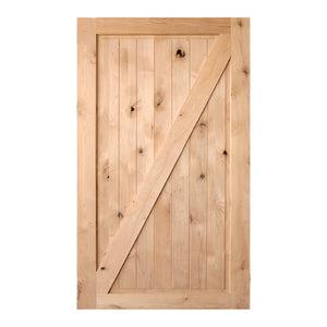 Rydale - Farmhouse Z Shape Knotty Alder Barn Door