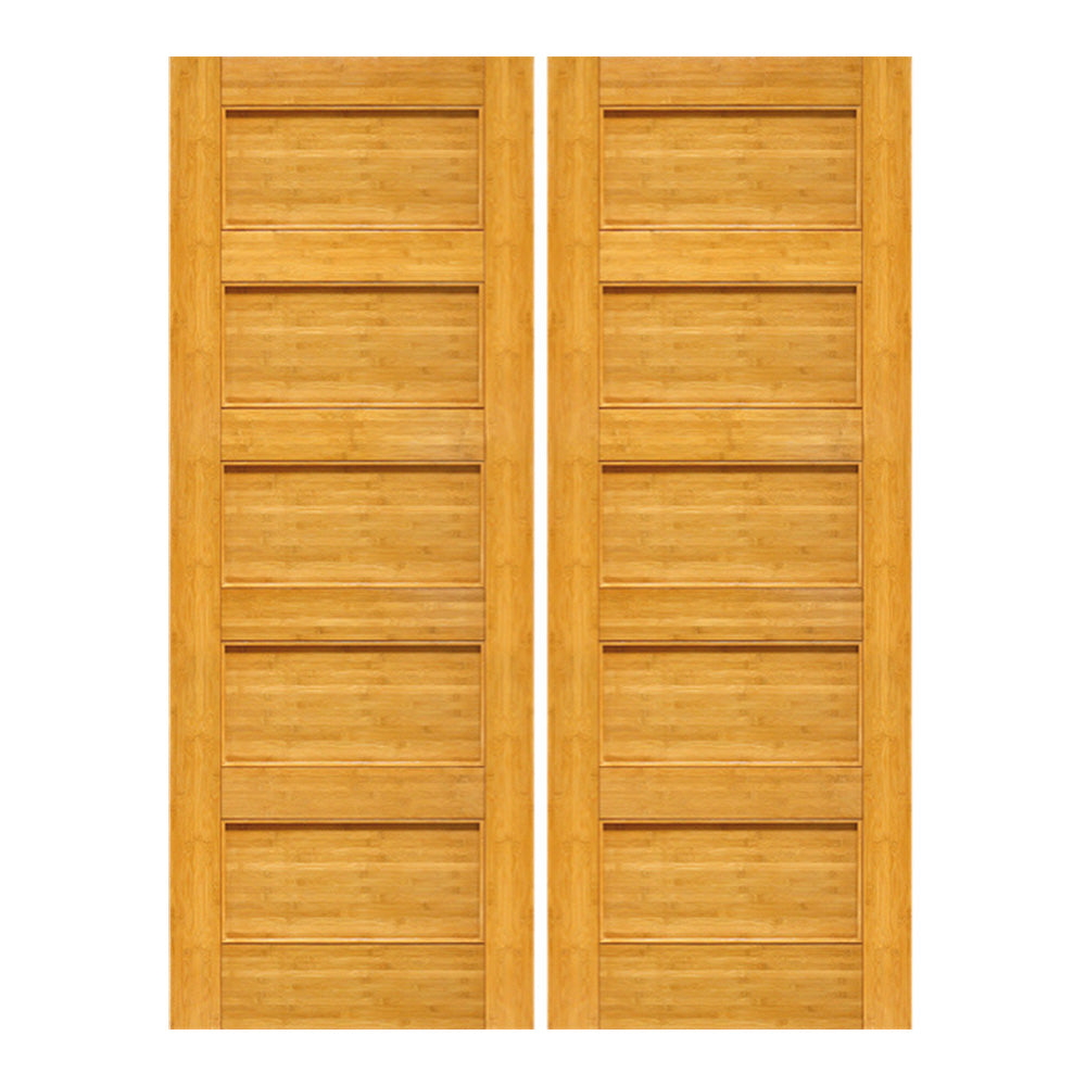 Nalirah - Interior Five Panel Design Bamboo Home Door