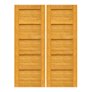 Nalirah - Interior Five Panel Design Bamboo Home Door