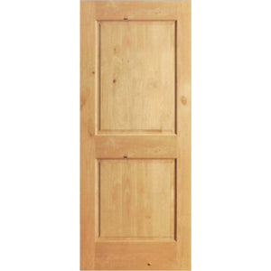 Afrein - Classic Rustic Wooden Two Panel Interior Door