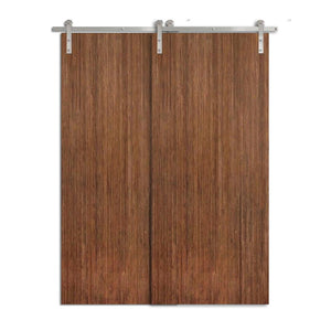 Inasmond - Modern Bypass Wooden Double Sliding Barn Door
