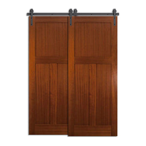 Criprora -  2 Custom Made Double Sliding Bypass Modern Barn Door